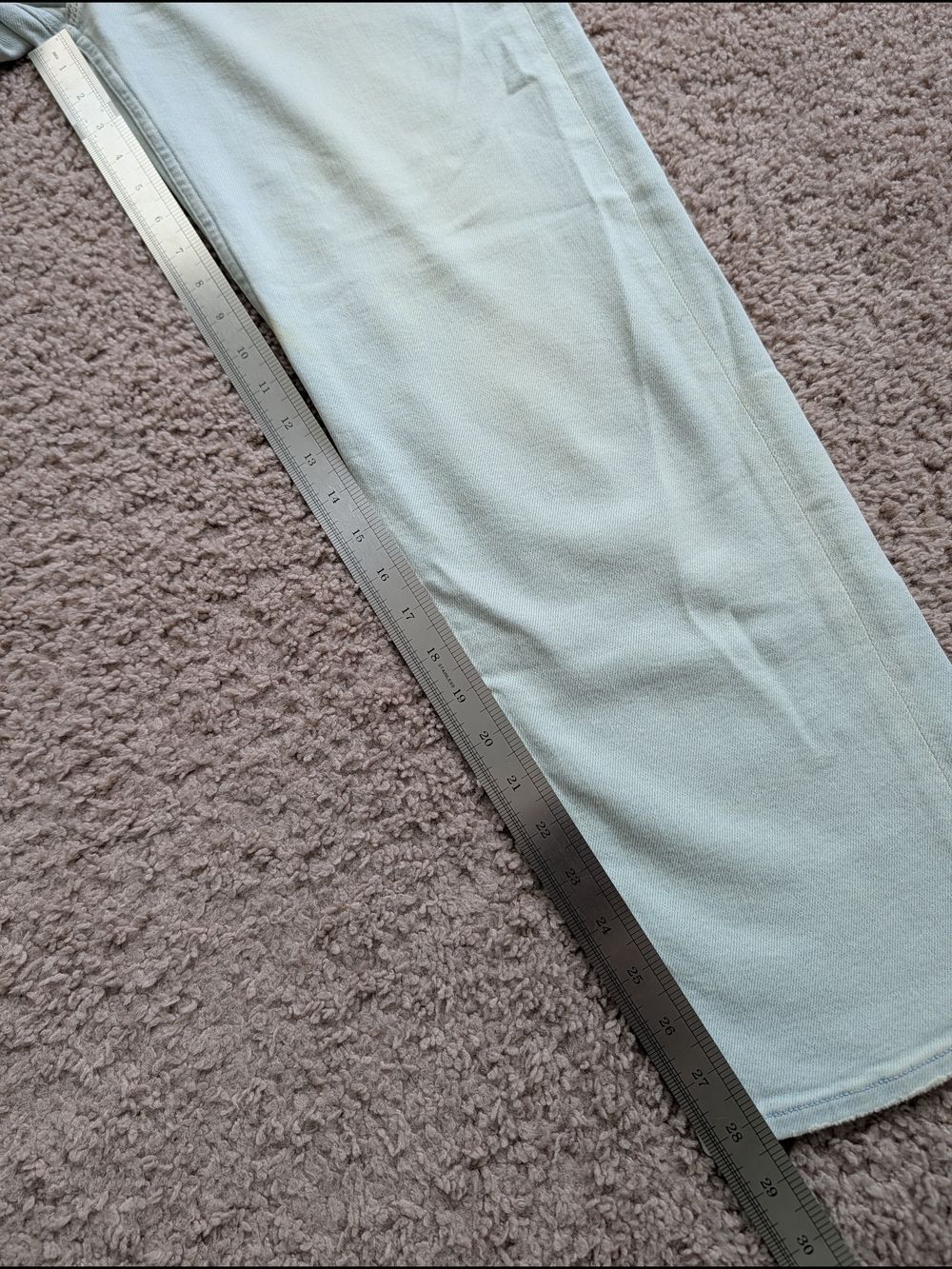 MOTHER Women Pina Colada Paradise Light Blue The Pixie Tomcat Ankle Jean Size 26 - Picture 15 of 16